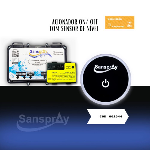 Acionador com sensor